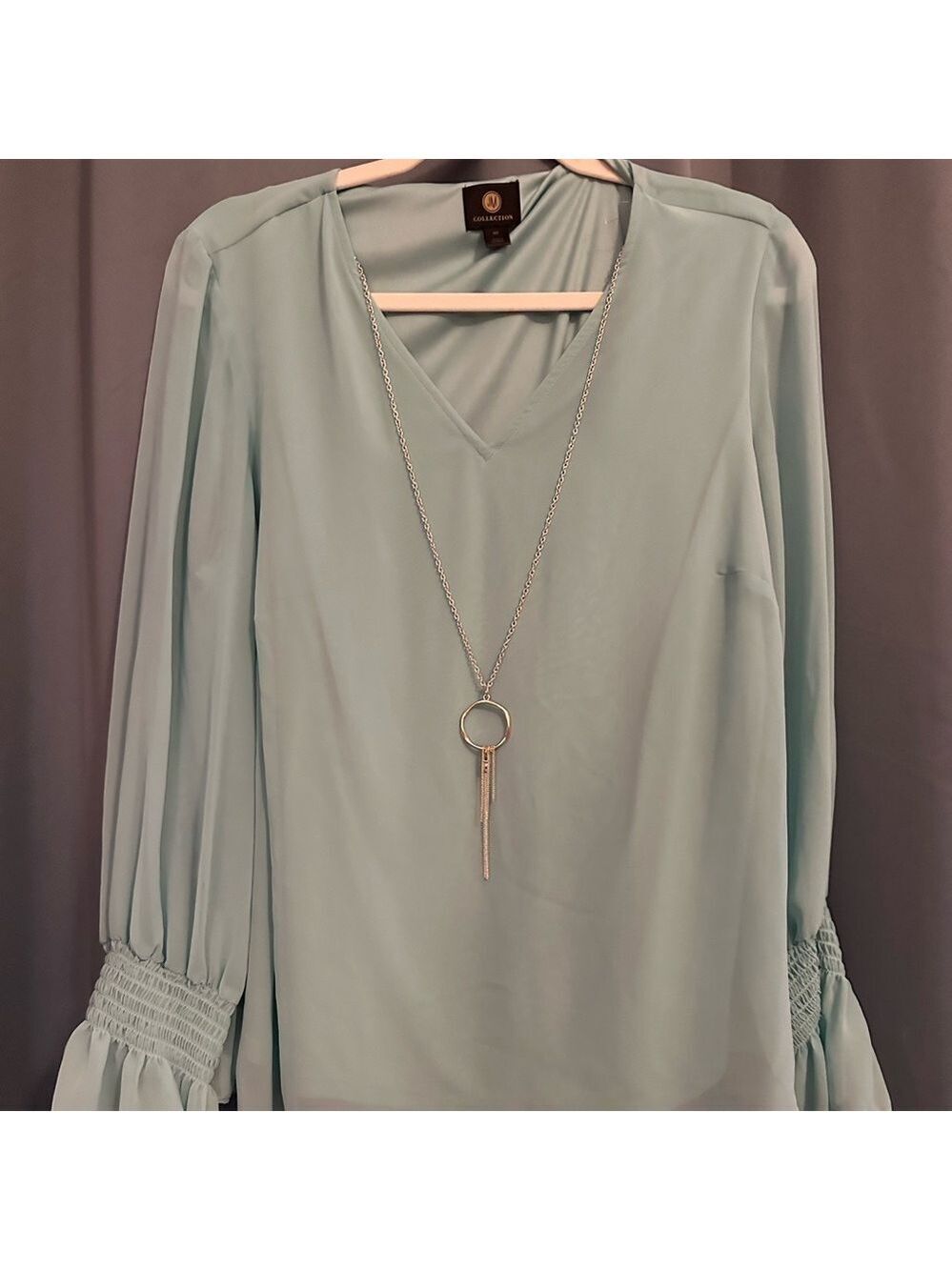 JM Cobalt Blue Dress Blouse NWT Size OX